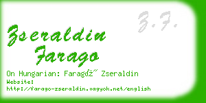 zseraldin farago business card